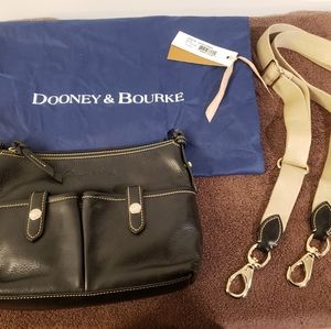 Dooney & Bourke Black Florentine Letter Carrier